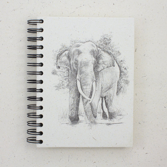 Large Notebook Bl/Wht Tusker