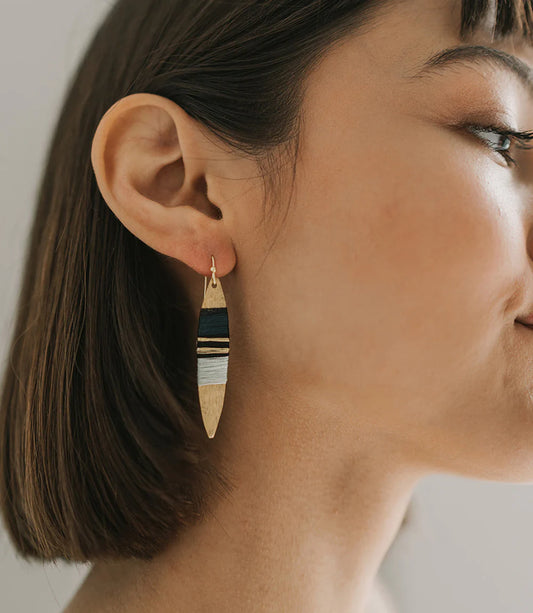 Kaia Earrings - Surf Drop