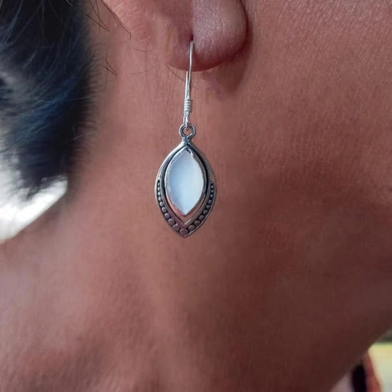 Translucent Mother-of-Pearl Earrings
