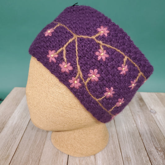 Embroidered Ear Warmer