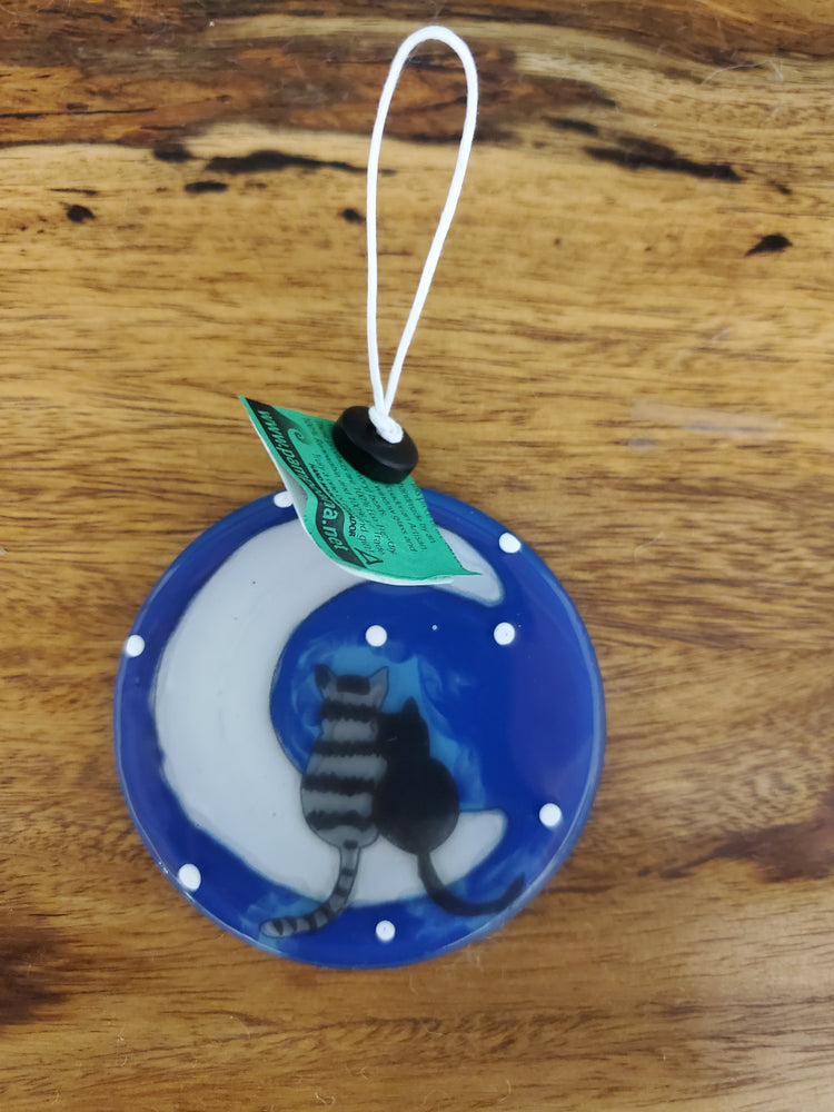 Cats On the Moon Ornament