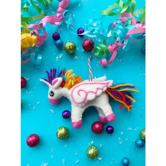 Felt Unicorn Ornament