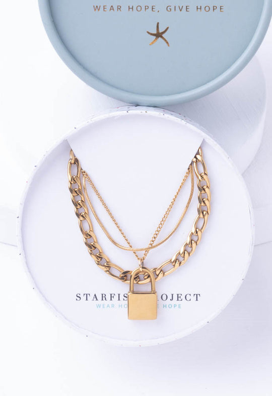 Freedom Layered Gold Necklace