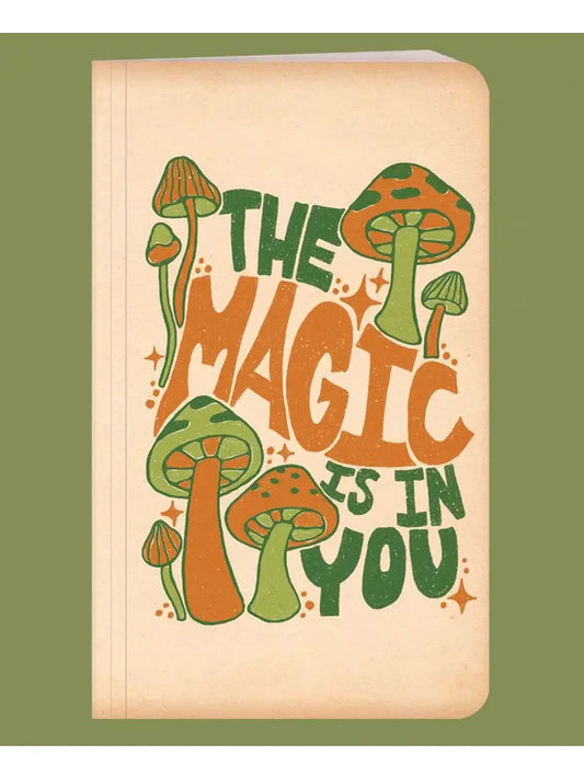 Magic Mushrooms Recycled Notebook
