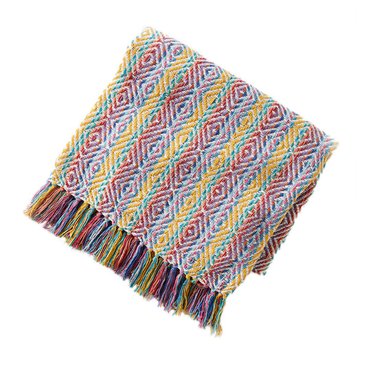 Colorful Rethread Throw