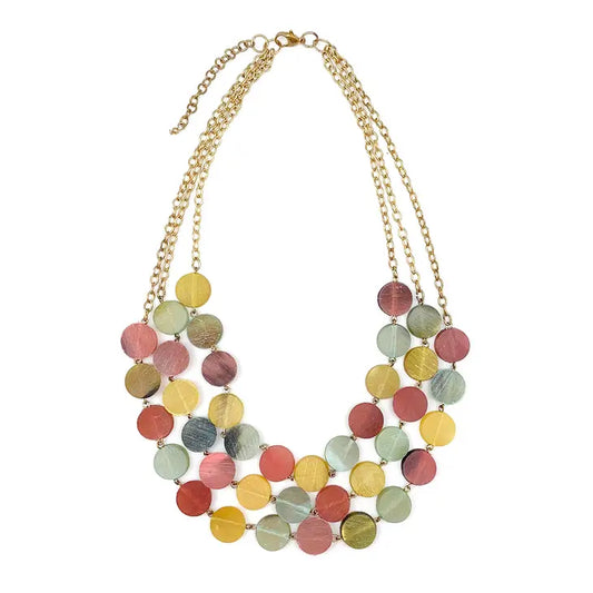 Circular Rows Necklace