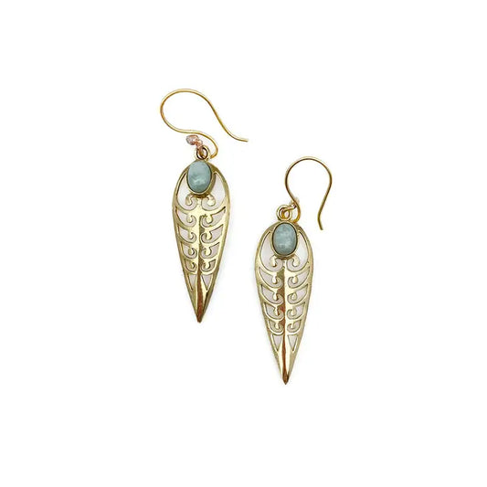 Tanvi and Amazonite Earrings