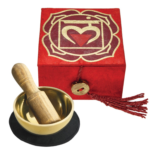 Mini Meditation Bowl Box: Root Chakra