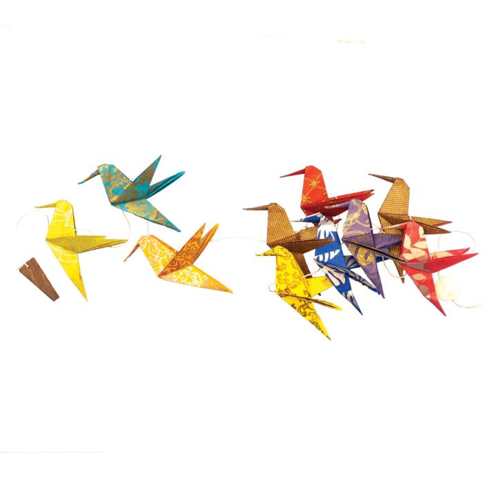 Eco Garland: Origami Hummingbird
