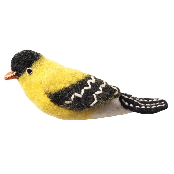 Goldfinch Woolie Bird Ornament