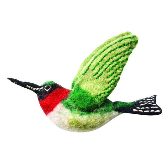 Hummingbird Woolie Bird Ornament