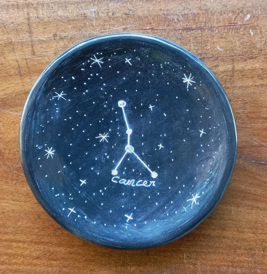 Zodiac Constellations Ceramic Ring Dish