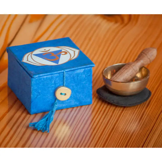 2" Third Eye Chakra Mini Meditation Bowl Box
