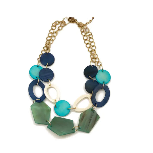 Geometric Bib Necklace