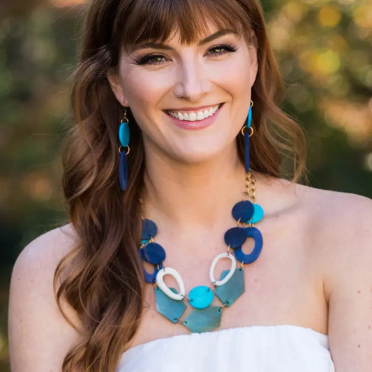 Geometric Bib Necklace