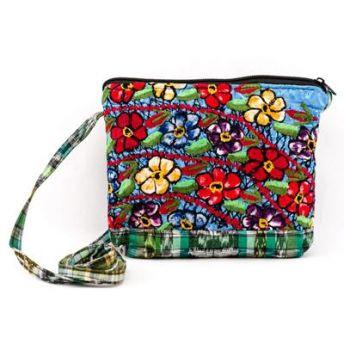 Lucia's World Emporium Fair Trade Handmade Guatemalan Upcycled Huipile String Pouch
