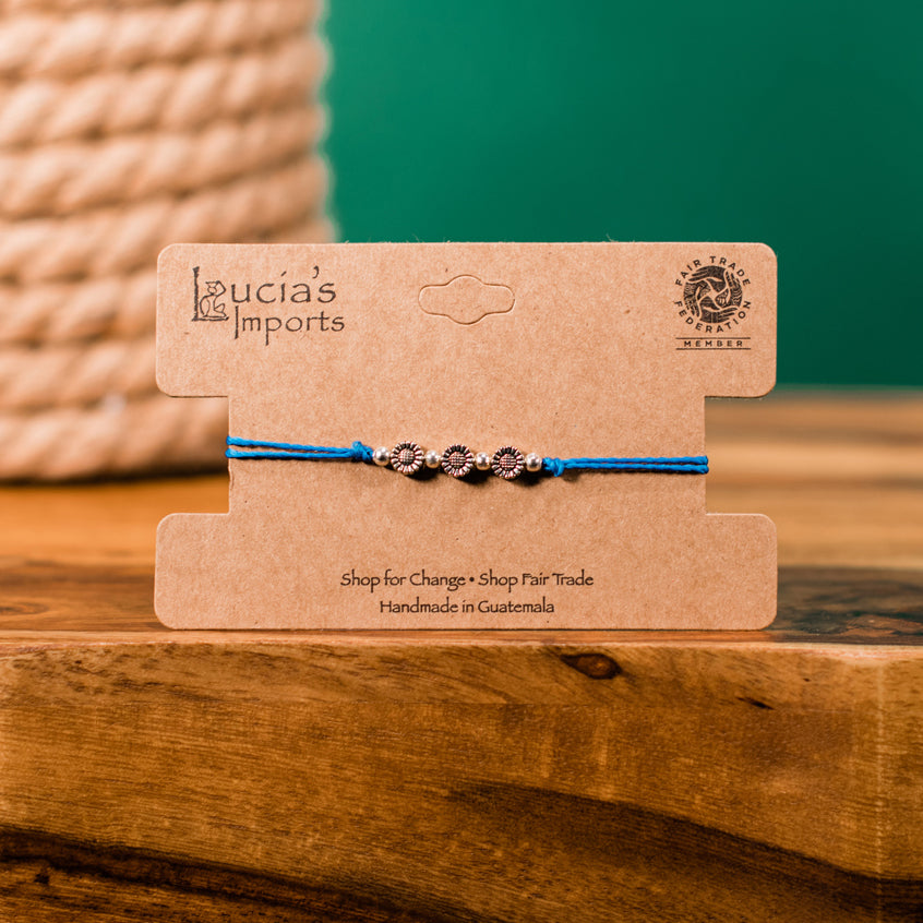 Sunflower String Bracelet – Lucia's World Emporium