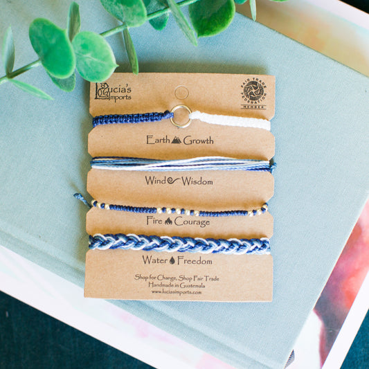 Blueberry Element Bracelet Set of 4
