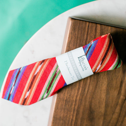guatemalan tie upcycled ikat corte
