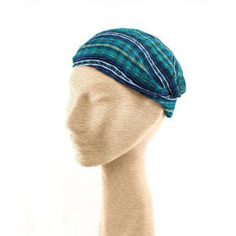 Lucia's World Emporium Fair Trade Handmade Guatemalan Cotton Headband in teal