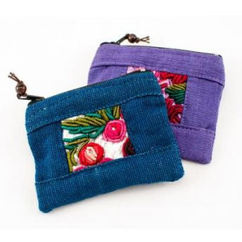 Lucia's World Emporium Fair Trade Handmade Small Patch Coin Bag from Guatemala