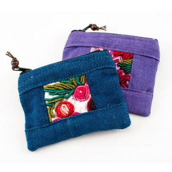 Lucia's World Emporium Fair Trade Handmade Medium Patch Coin Bag from Guatemala