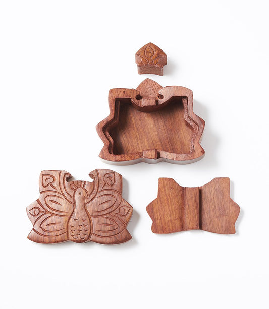 Peacock Puzzle Box