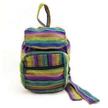 Lucia's World Emporium Fair Trade Handmade Guatemalan Woven Mini Ikat Backpack Purse