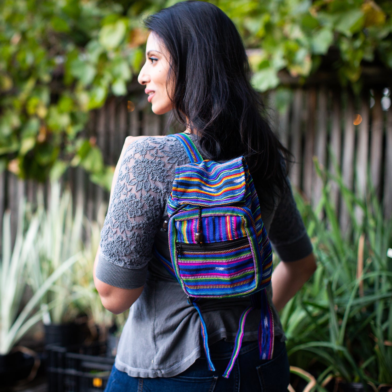 Fair Trade Ikat Mini Backpack