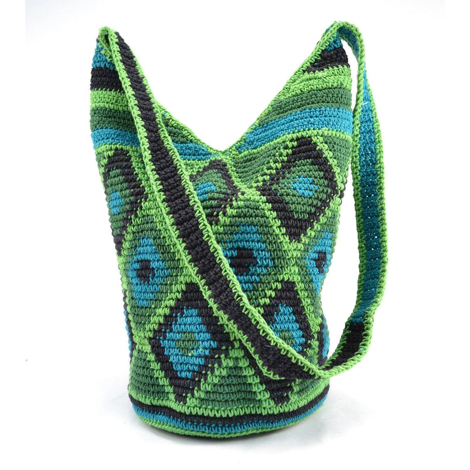 Lucia's World Emporium Fair Trade Handmade Medium Nebaj Zipper Purse from Guatemala