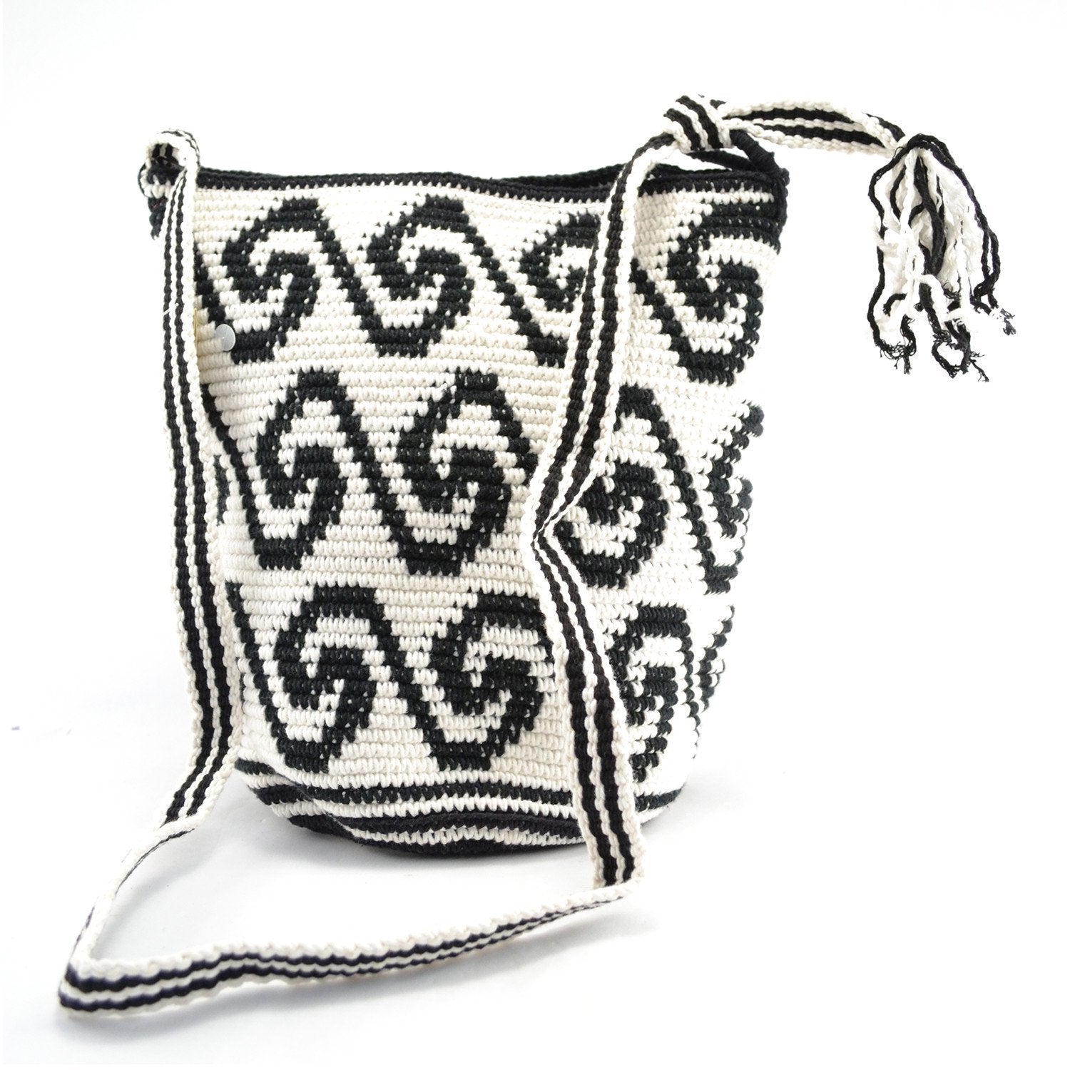 Lucia's World Emporium Fair Trade Handmade Medium Adjustable Nebaj Purse from Guatemala