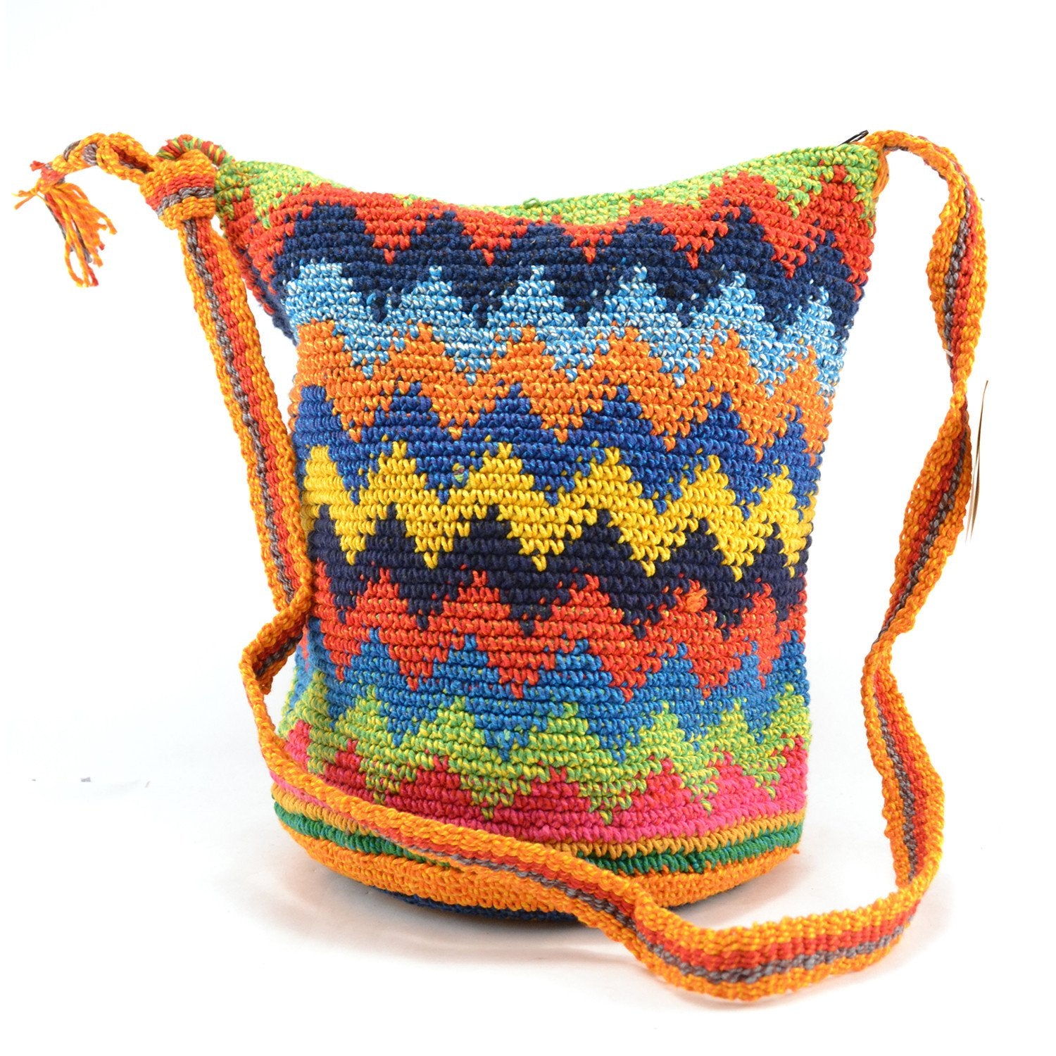 Lucia's World Emporium Fair Trade Handmade Medium Adjustable Nebaj Purse from Guatemala