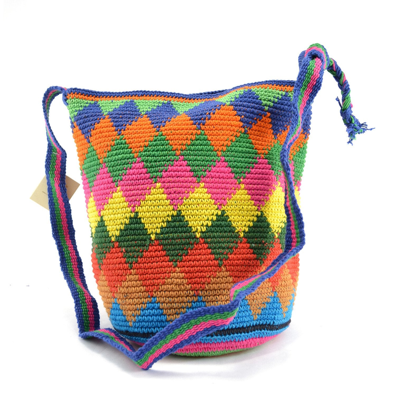 Lucia's World Emporium Fair Trade Handmade Medium Adjustable Nebaj Purse from Guatemala