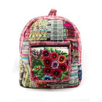 Lucia's World Emporium Fair Trade Handmade Guatemalan Chichi Patch Backpack