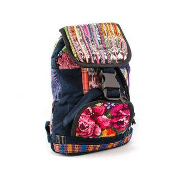 Lucia's World Emporium Fair Trade Handmade Mini Patch Backpack from Guatemala
