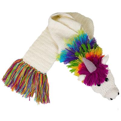 Fair Trade Animal Scarf, Unicorn, from Peru and Bolivia
