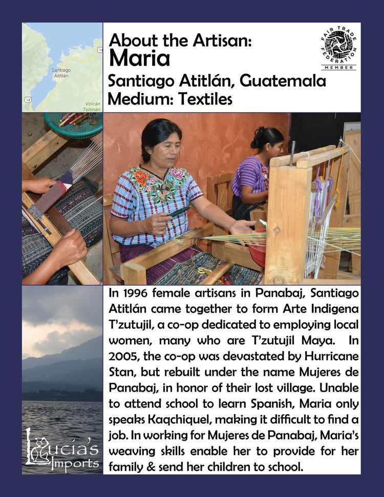 Lucia's World Emporium Fair Trade Handmade Guatemalan Santiago Wallet
