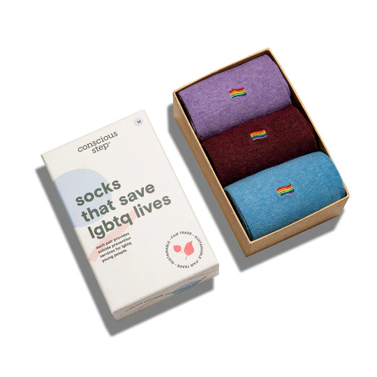 Boxed Set of Socks That Save LGBTQ Lives