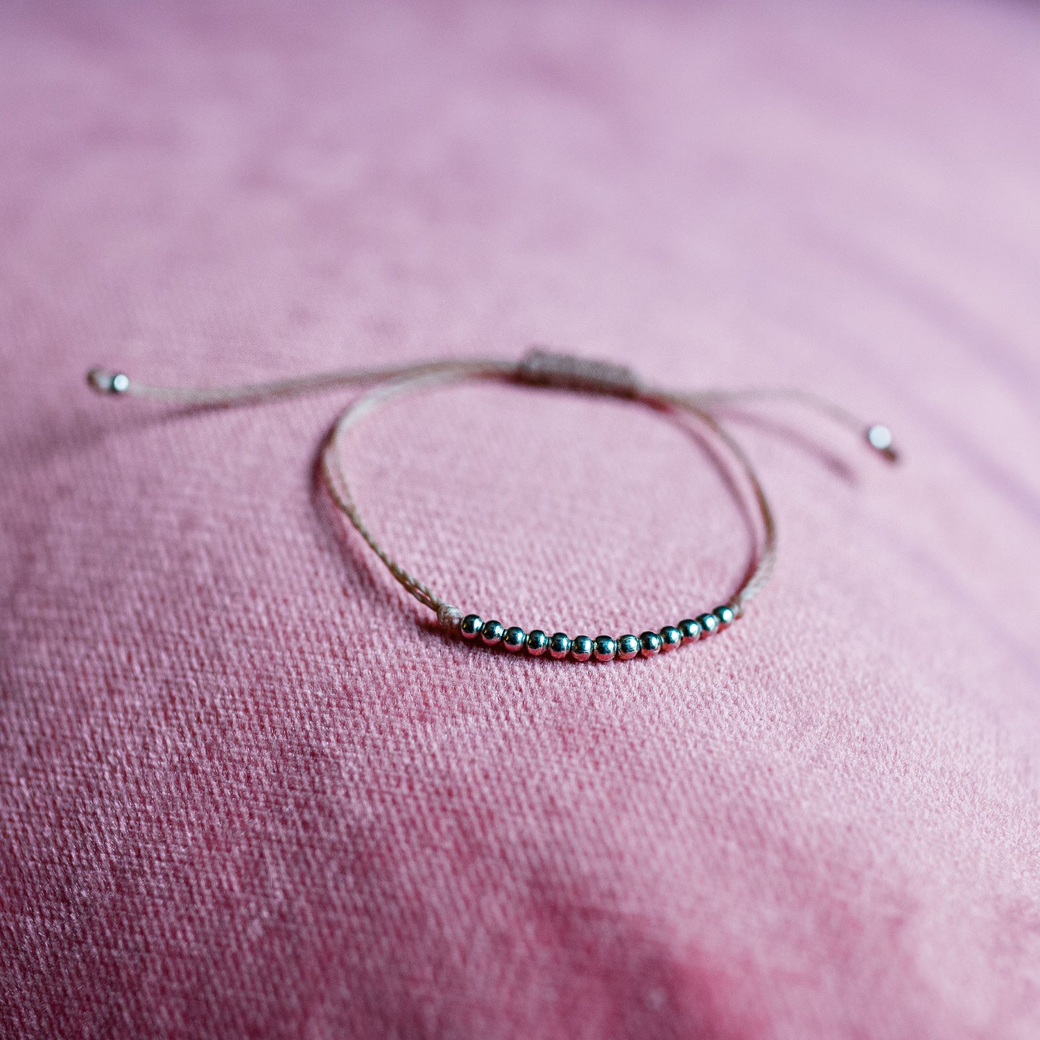 Guatemalan fair trade String bead bracelet