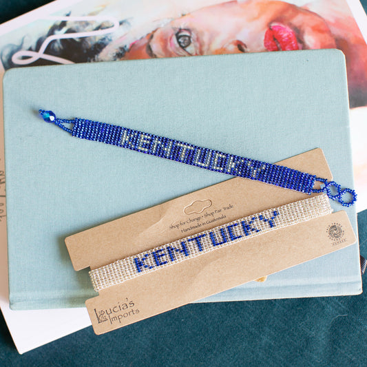 Hand beaded Kentucky bracelet BBN #teamkentucky