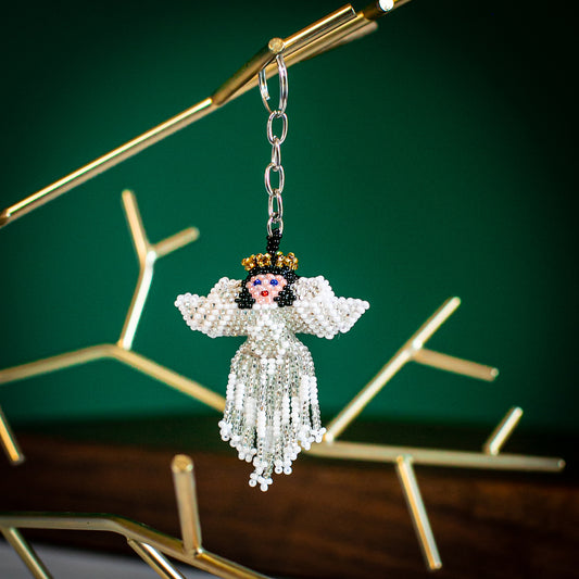 Fair Trade Handmade Beaded Guatemalan Angel Ornament