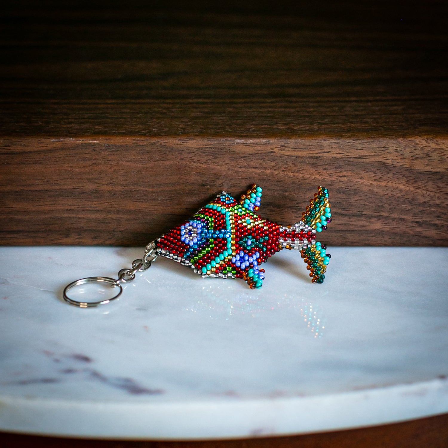 Hand-beaded Fish Key chain | Shop Fair Trade | Shop Lucia's – Lucia's ...