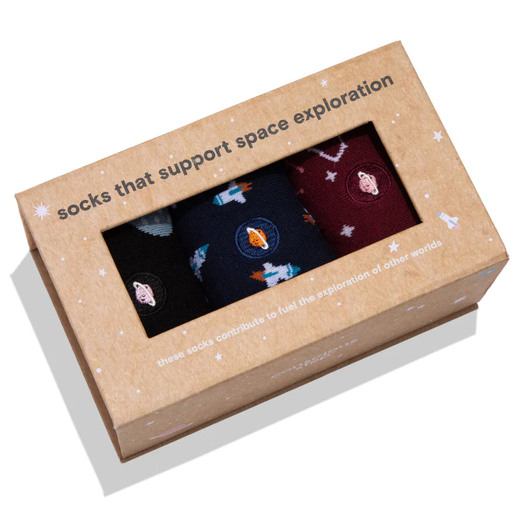 Boxed Set Socks That Support Space Exploration