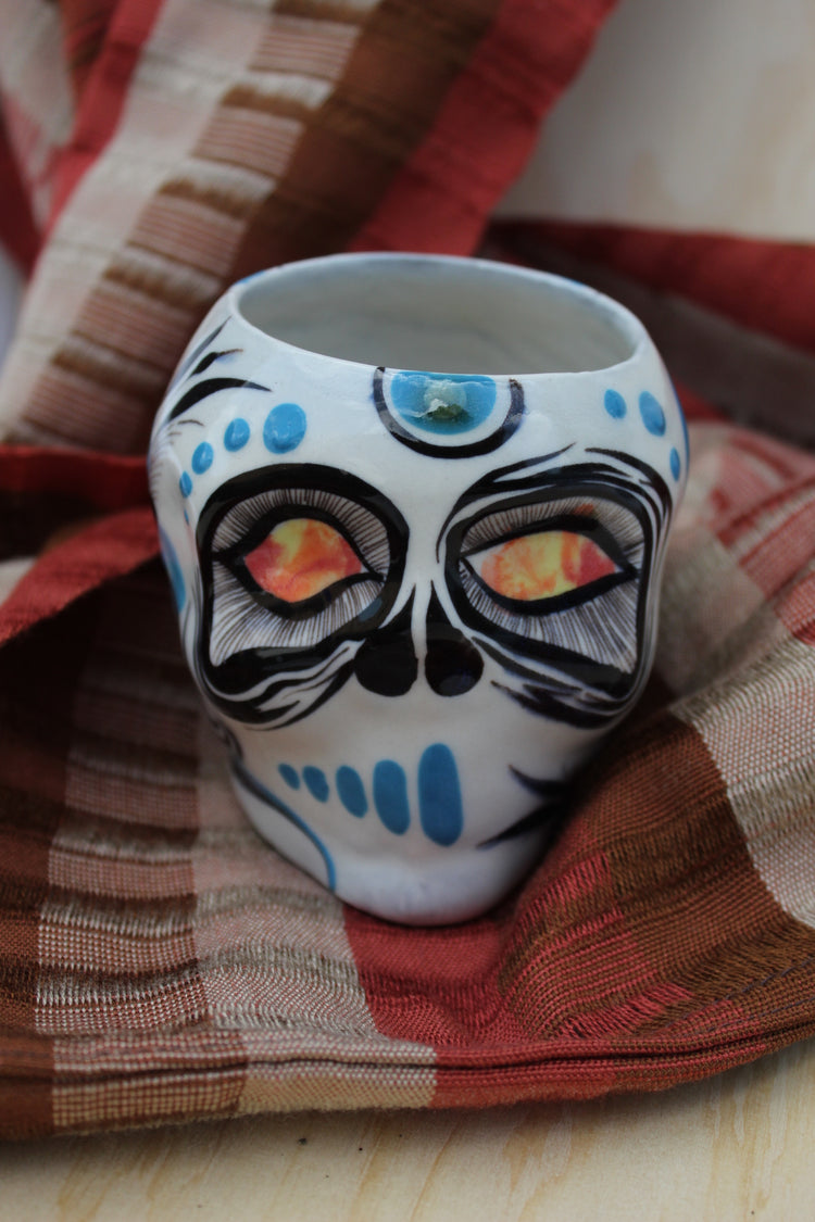 Fair Trade Sugar Skull Coffee Cup / Mug made in Guatemala