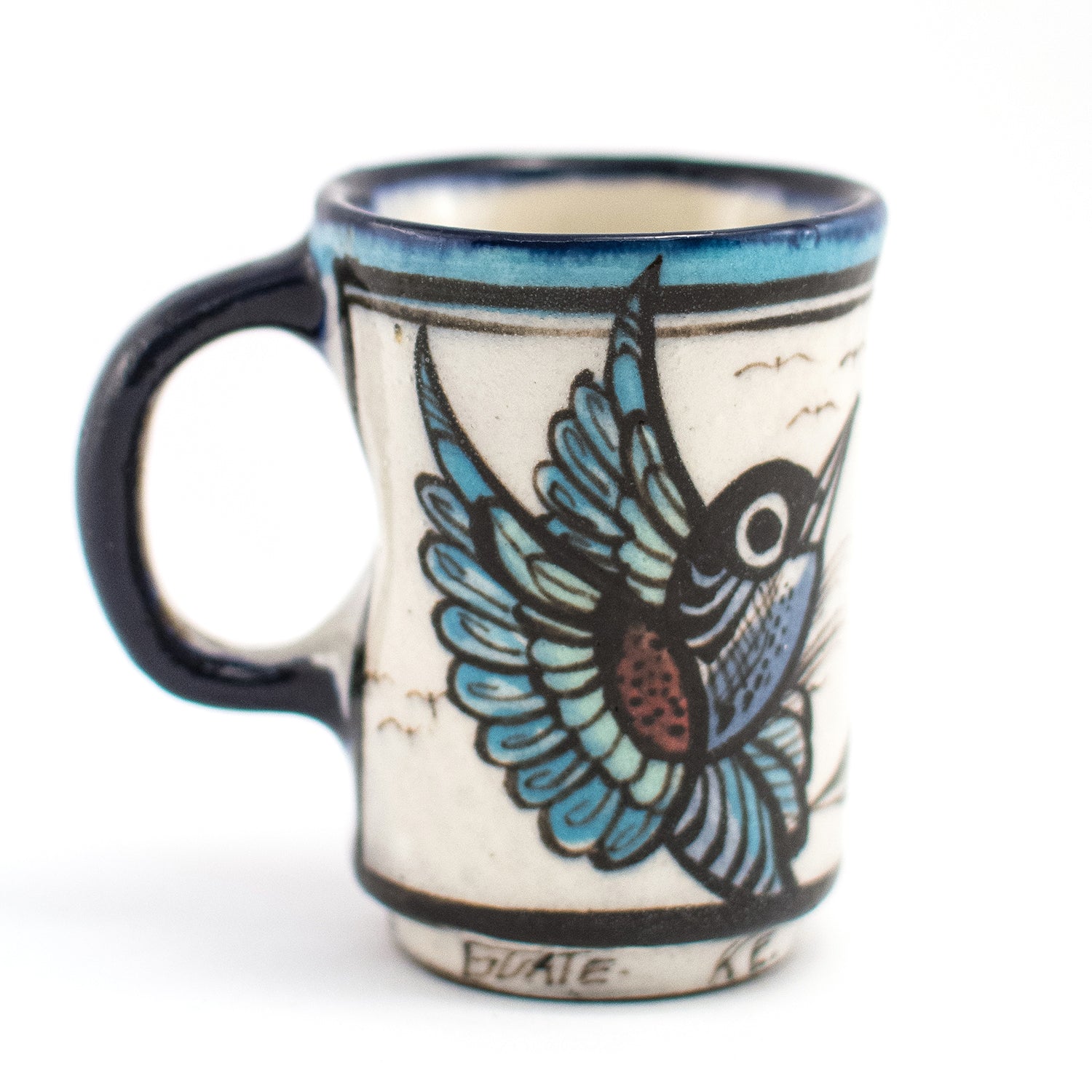 wild bird espresso cup handmade fair trade in guatemala ken edwards