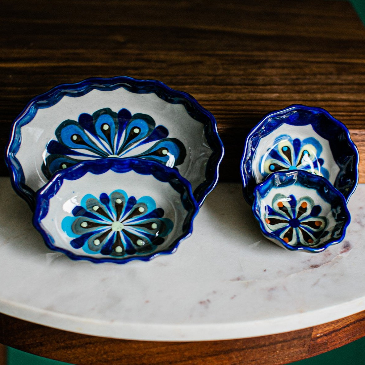 Lucia's World Emporium Fair Trade Handmade Guatemalan Ceramic Tapas Oval Dipping Bowl