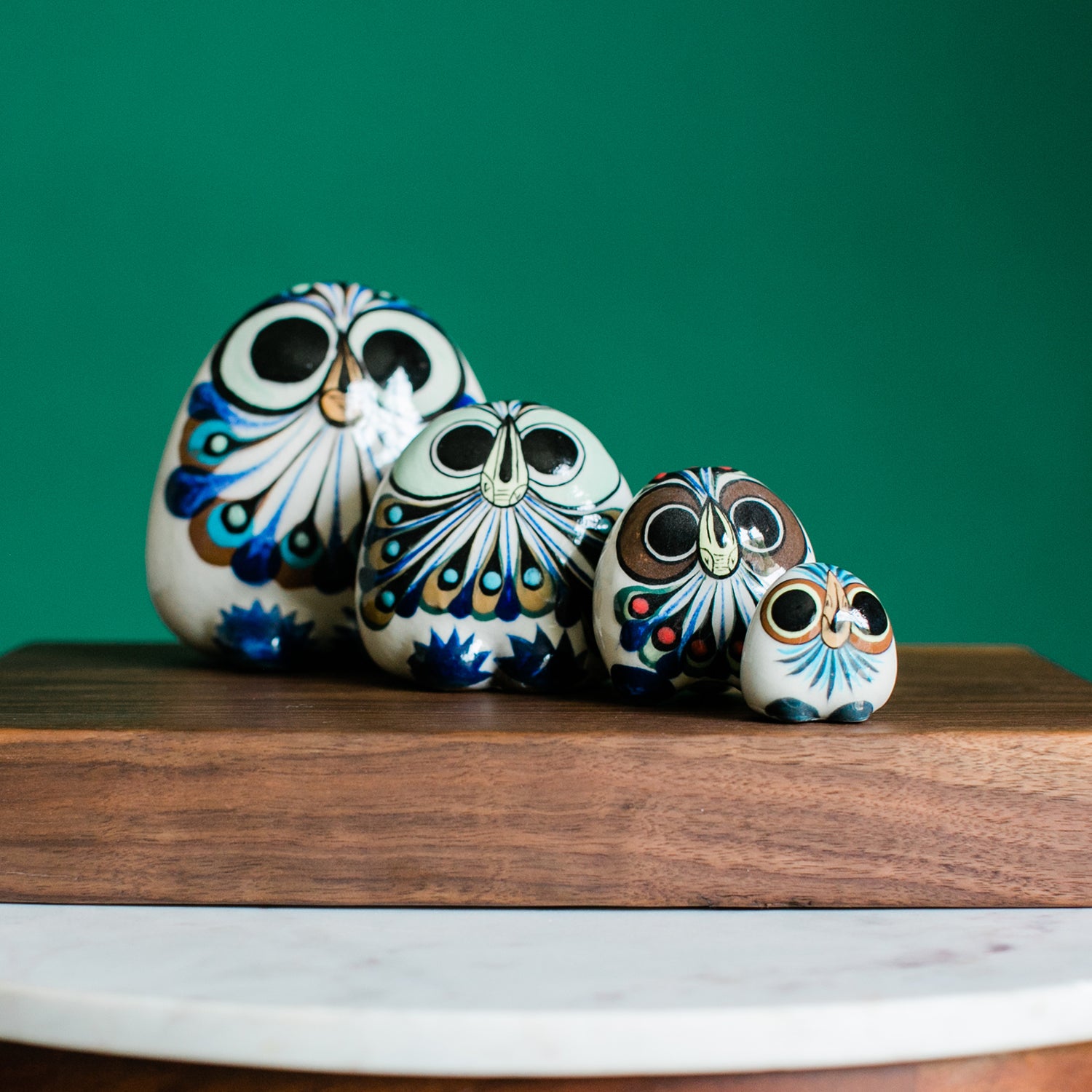 Lucia's World Emporium Fair Trade Handmade Guatemalan Ceramic Medium Owl
