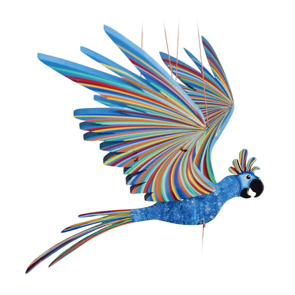 Blue Cockatiel Parrot Flying Bird Mobile