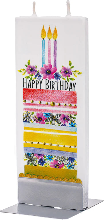 Happy Birthday Layered Cake Handmade Gifting Candle