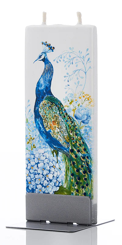 Peacock in Flowers Handmade Gifting Candle